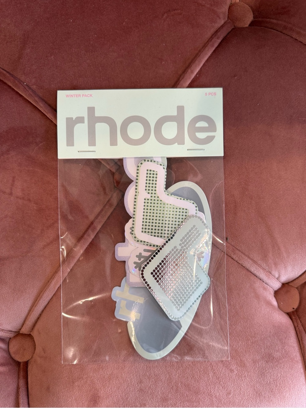 RHODE Lavender & Metallic Silver Sticker Set